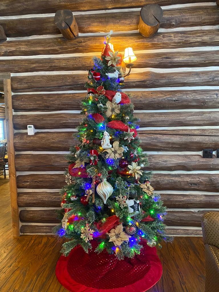 Christmas tree decoration in Bachelor's Gulch